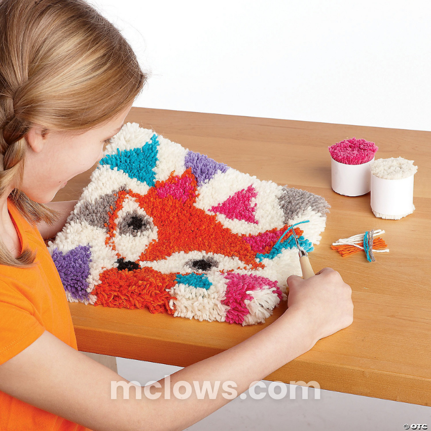 Latch Hook Pillow Kit