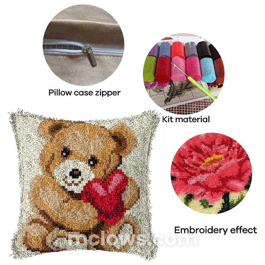 Latch Hook Pillow Kit