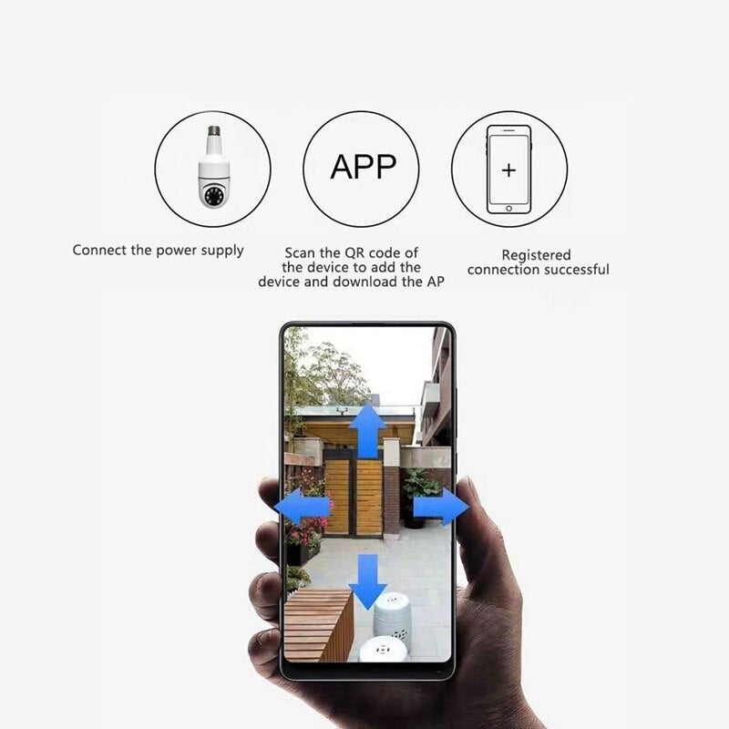 The Original BulbCam360™️ - Wireless Smart Security Cam