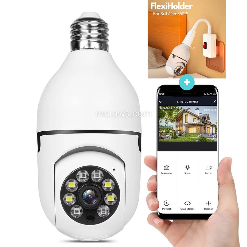 The Original BulbCam360™️ - Wireless Smart Security Cam