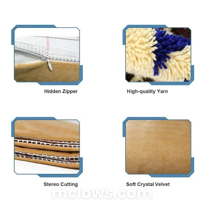 Latch Hook Pillow Kit