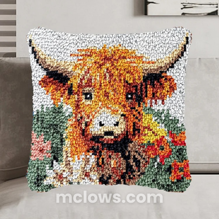 Latch Hook Pillow Kit