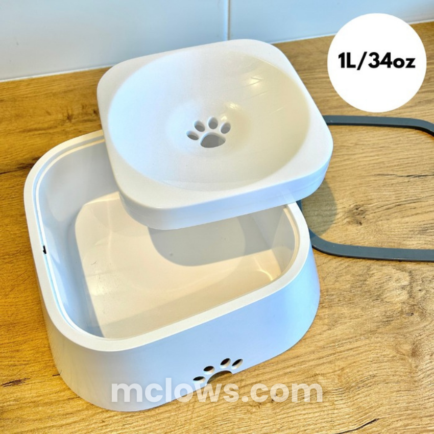 ZeroSplash™️ Pet Water Bowl