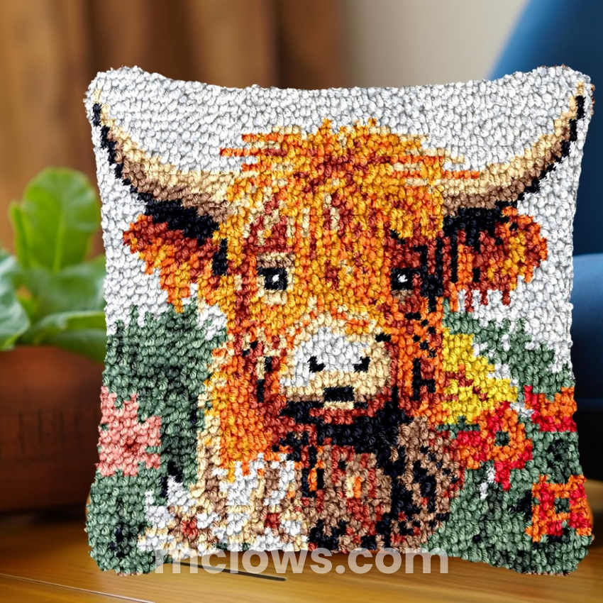 Latch Hook Pillow Kit