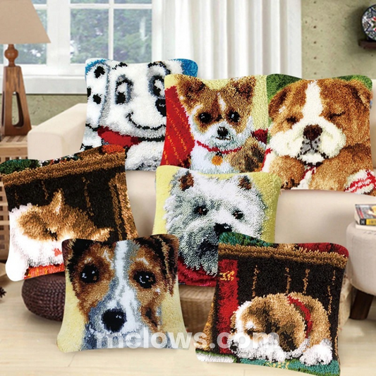 Latch Hook Pillow Kit