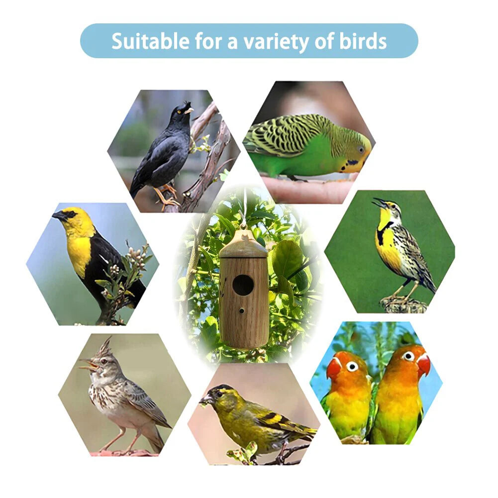 (Spring Sale) Wooden Handcrafted Hummingbird House