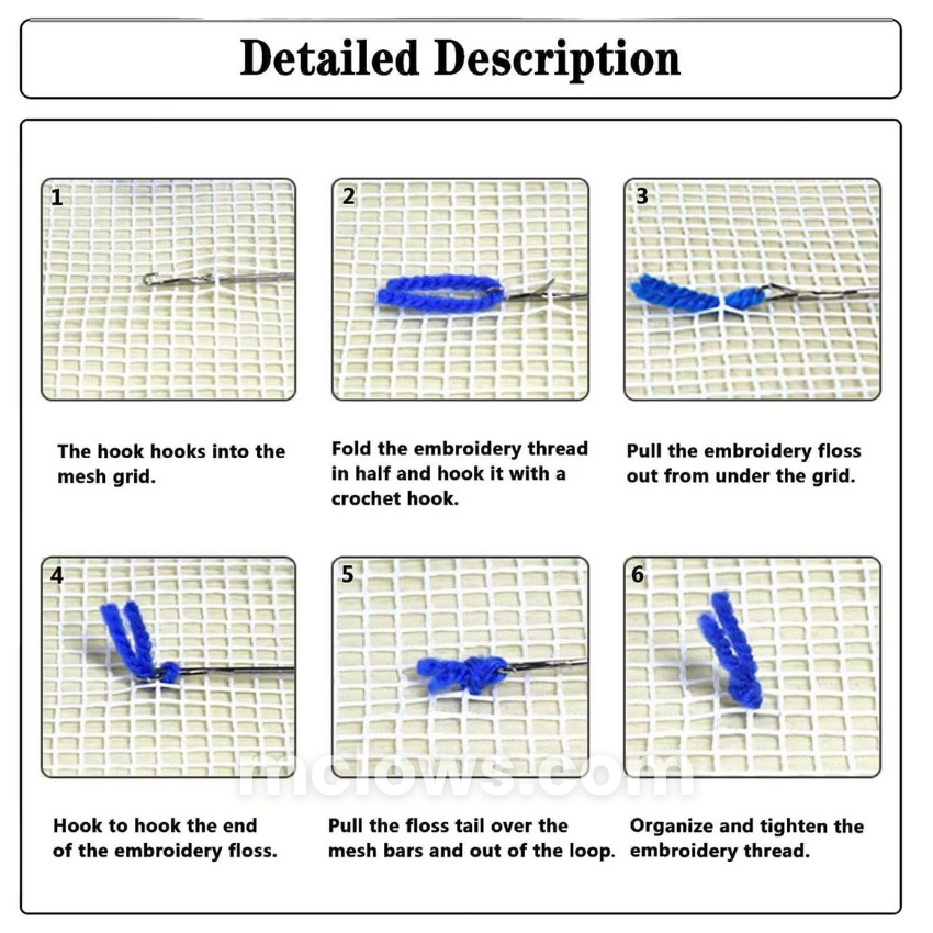 Latch Hook Pillow Kit