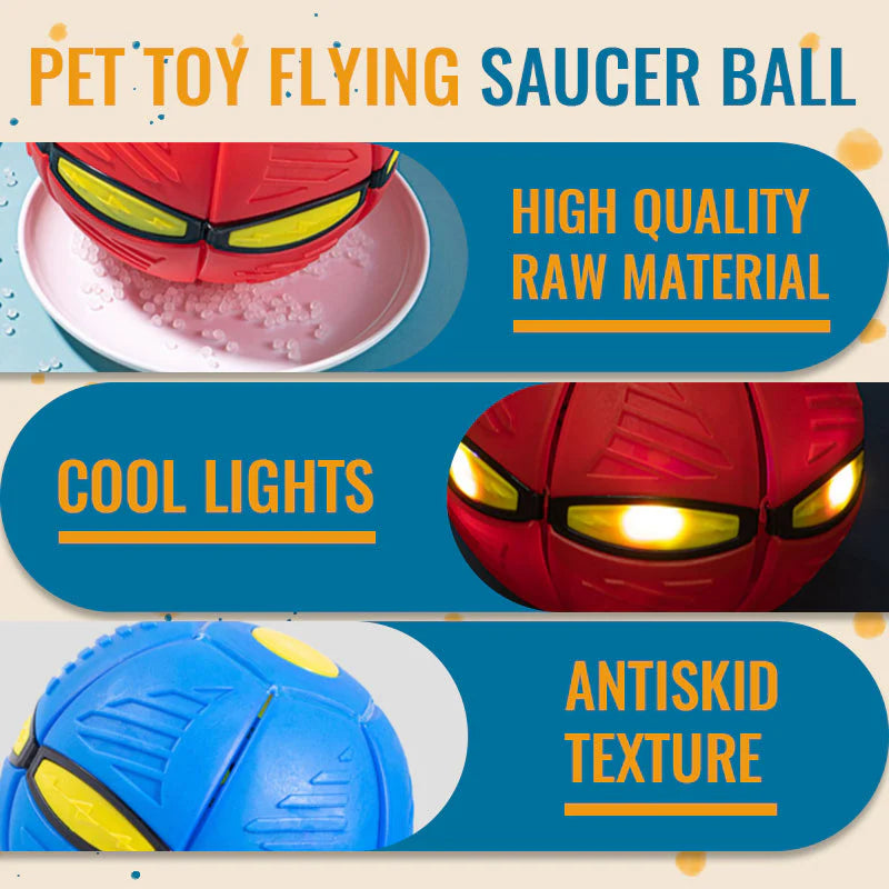Bouncing Frisbee Pet Toy Ball