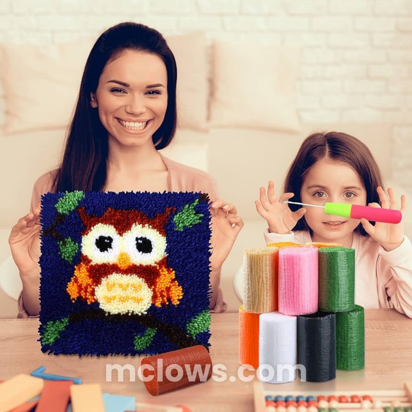 Latch Hook Pillow Kit
