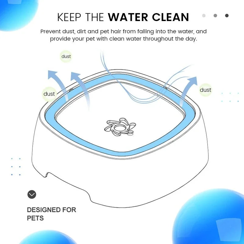 ZeroSplash™️ Pet Water Bowl