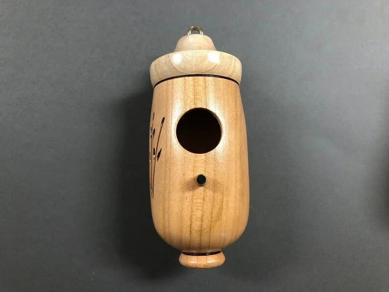 (Spring Sale) Wooden Handcrafted Hummingbird House