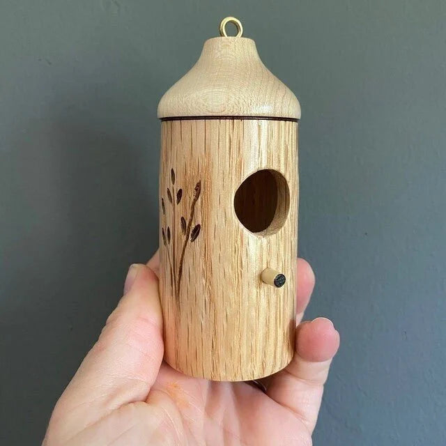 (Spring Sale) Wooden Handcrafted Hummingbird House