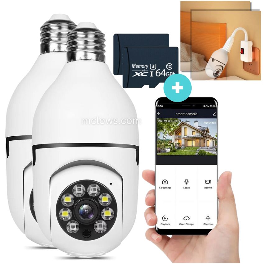 The Original BulbCam360™️ - Wireless Smart Security Cam