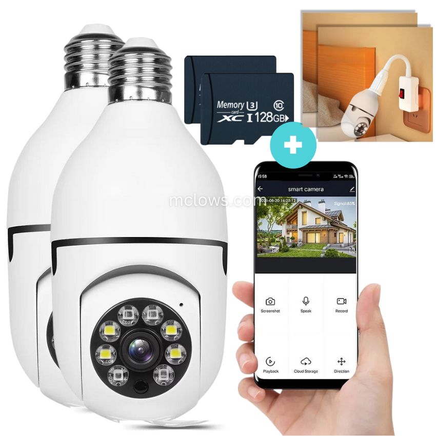 The Original BulbCam360™️ - Wireless Smart Security Cam