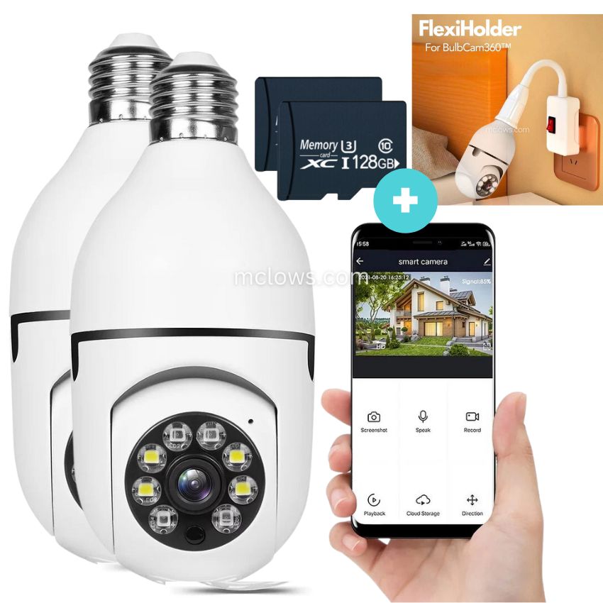 The Original BulbCam360™️ - Wireless Smart Security Cam