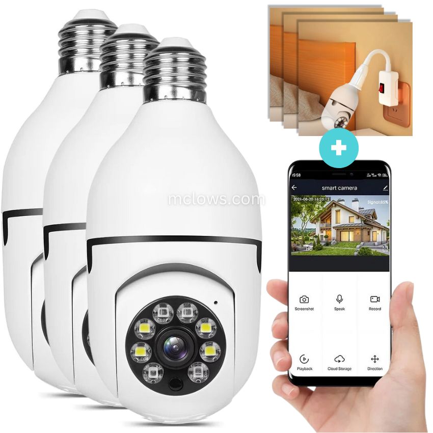 The Original BulbCam360™️ - Wireless Smart Security Cam