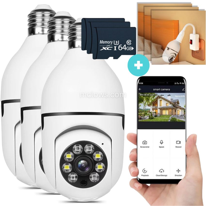 The Original BulbCam360™️ - Wireless Smart Security Cam