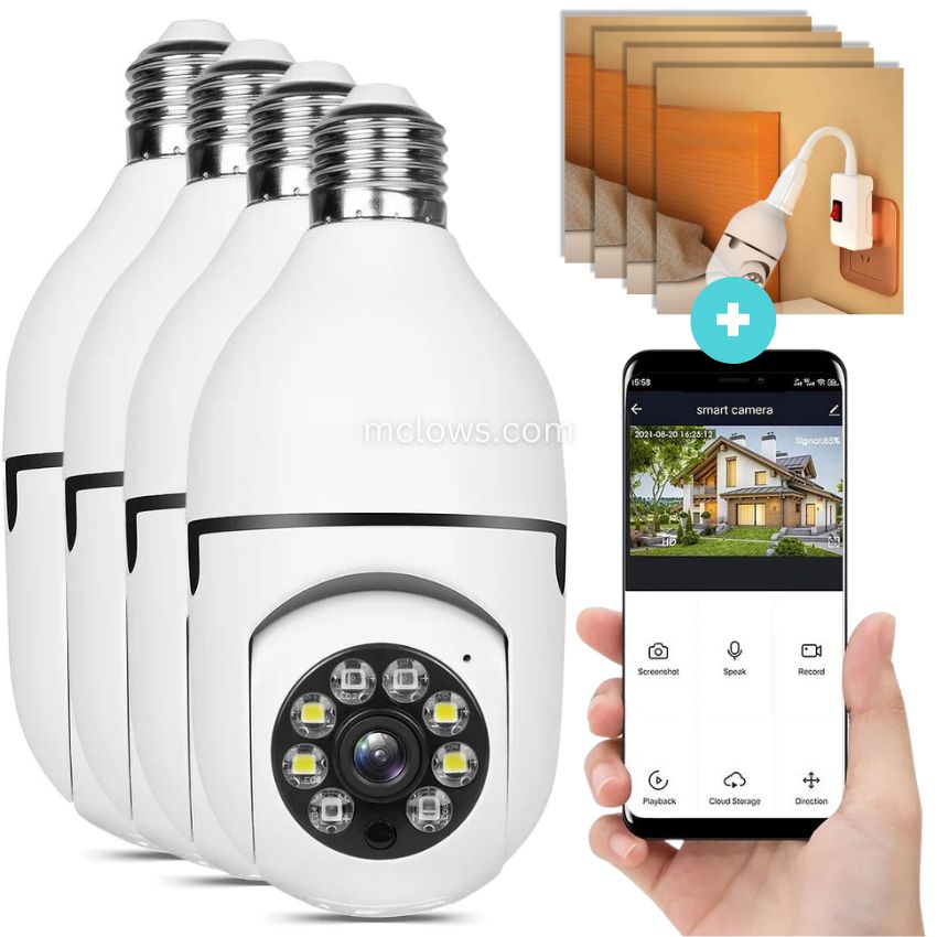 The Original BulbCam360™️ - Wireless Smart Security Cam
