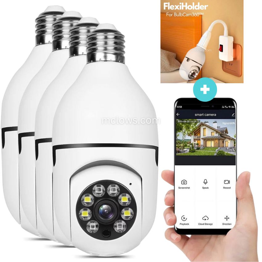 The Original BulbCam360™️ - Wireless Smart Security Cam