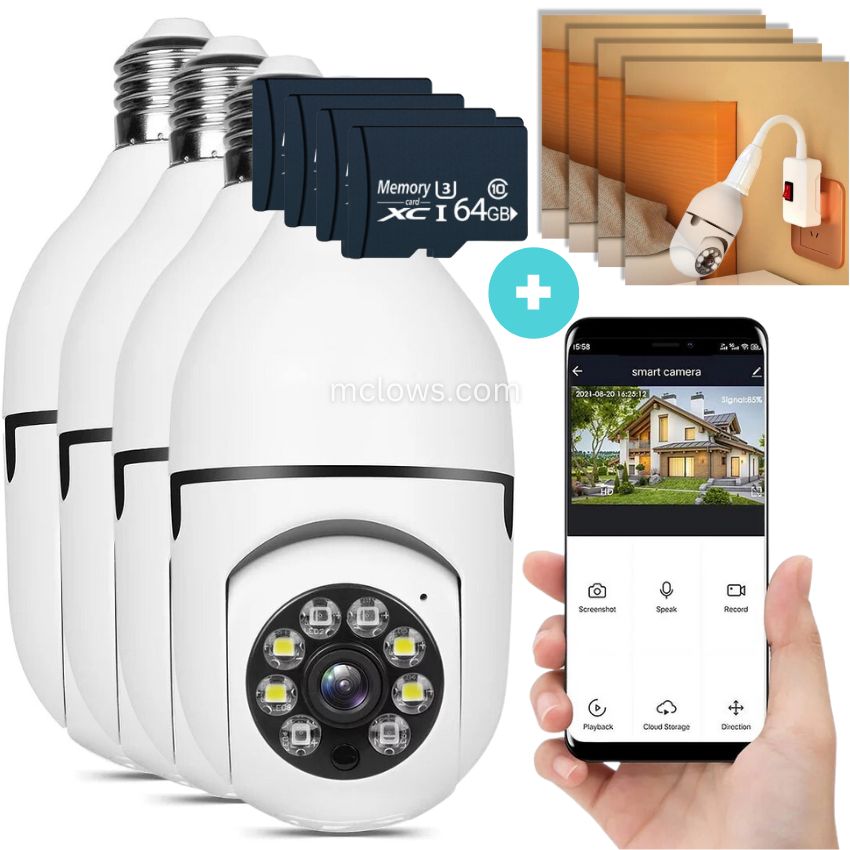 The Original BulbCam360™️ - Wireless Smart Security Cam
