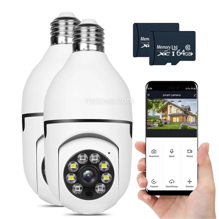 The Original BulbCam360™️ - Wireless Smart Security Cam
