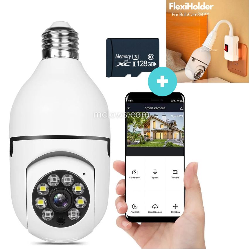 The Original BulbCam360™️ - Wireless Smart Security Cam