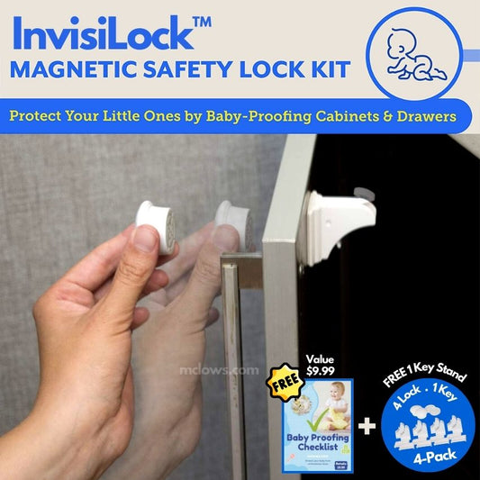 Invisilock Baby Safe Magnetic Cabinet Locks