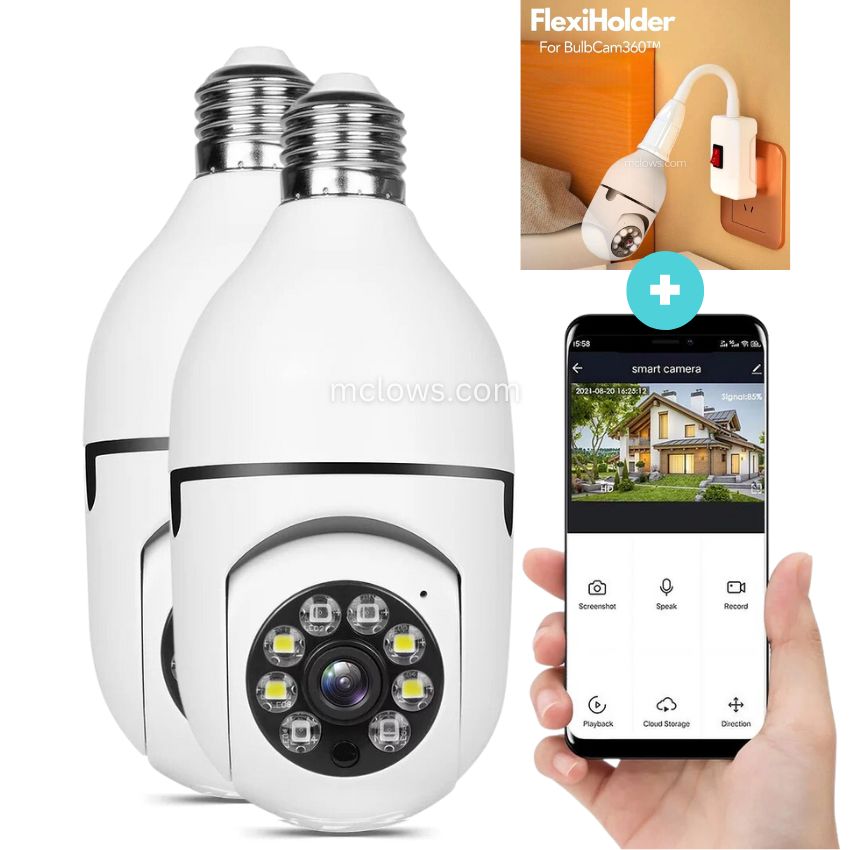 The Original BulbCam360™️ - Wireless Smart Security Cam