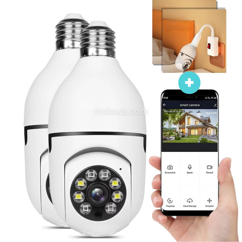 The Original BulbCam360™️ - Wireless Smart Security Cam