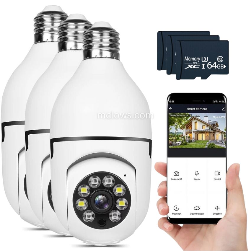 The Original BulbCam360™️ - Wireless Smart Security Cam