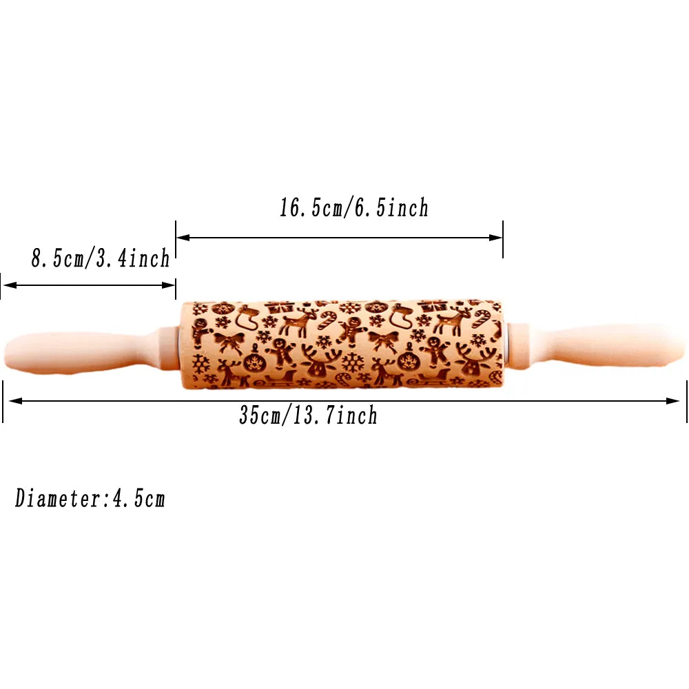 Festive Rolling Pins Christmas 2023